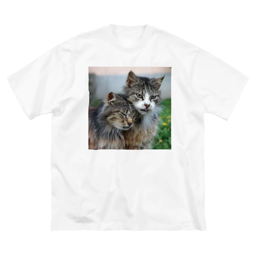 ニゴ猫　shopの愛だろう愛 ビッグシルエットTシャツ