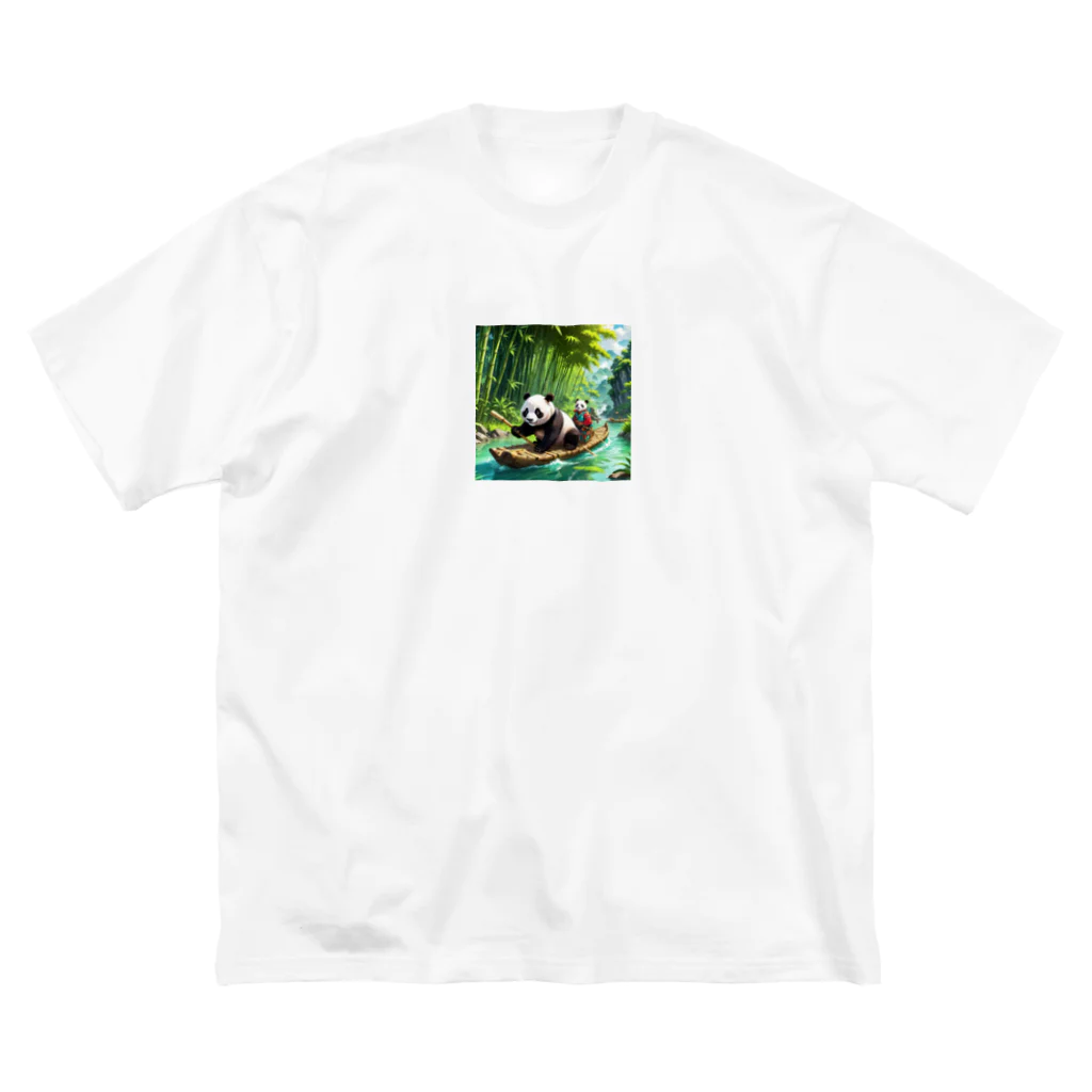 nagisa_riumanの冒険パンダ ビッグシルエットTシャツ