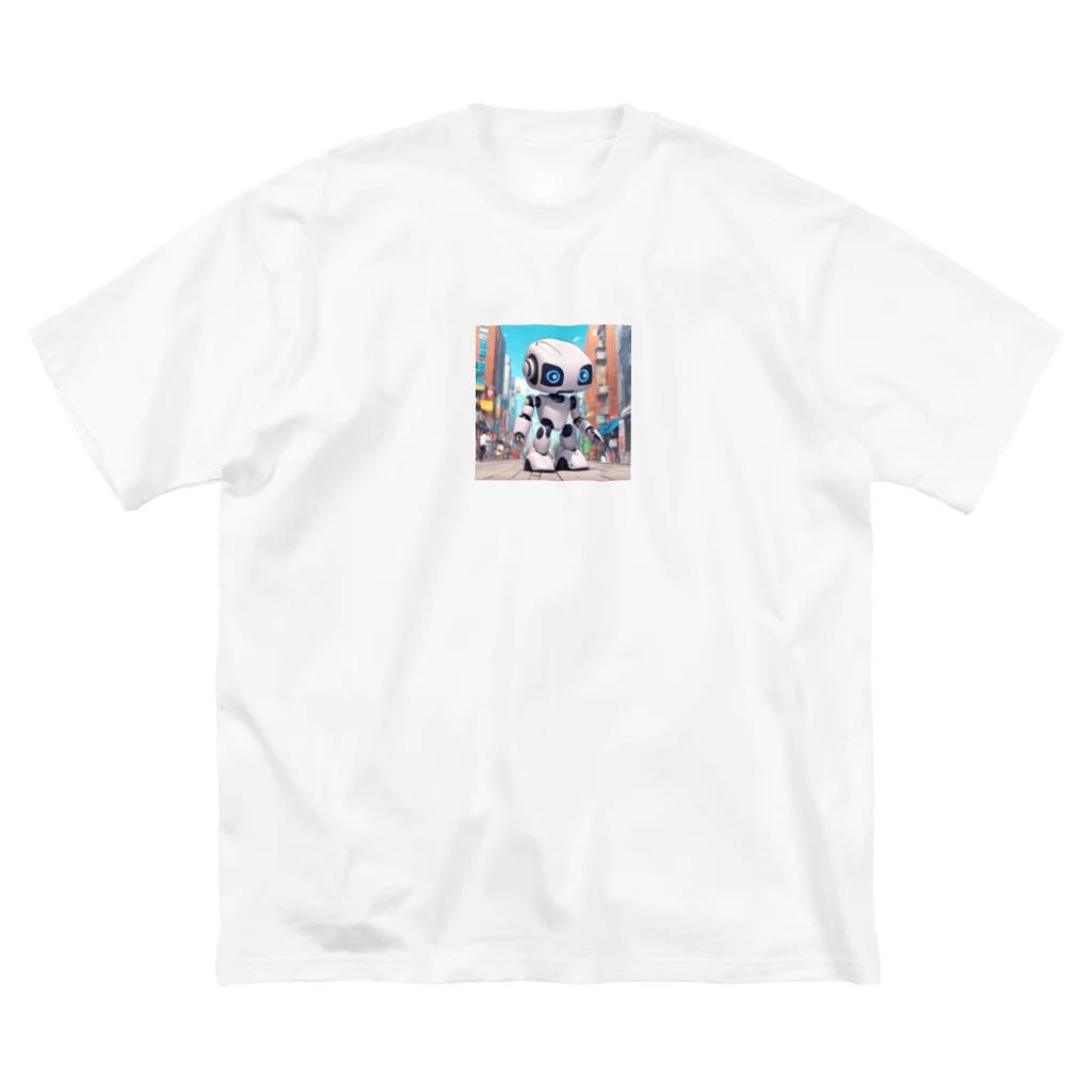 Freedomの可愛いロボットのイラストグッズ Big T-Shirt