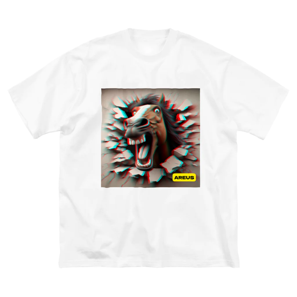 AREUSのAREUS×3D Horse ビッグシルエットTシャツ