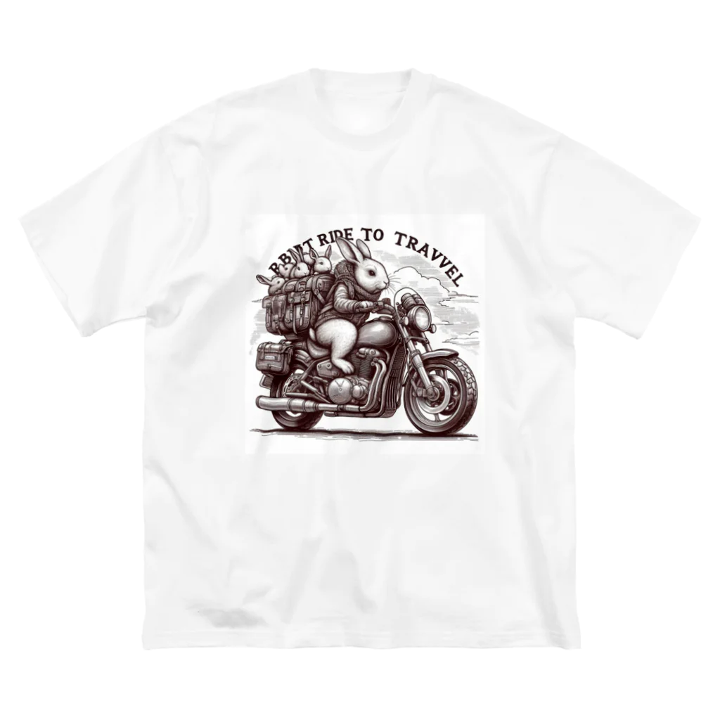 miyasaku102のバイク旅のウサギ Big T-Shirt