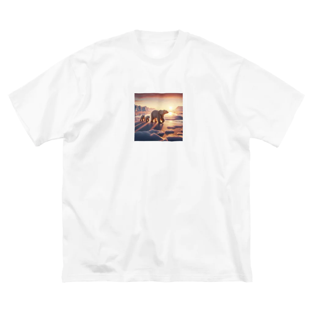 ankoro_mochiの夕日とシロクマ Big T-Shirt