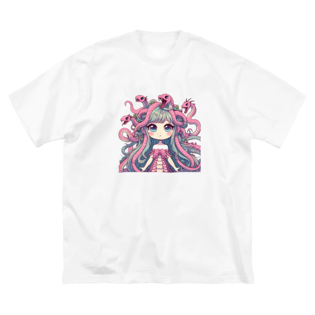 WakuWakustoreのメデューサ少女 Big T-Shirt