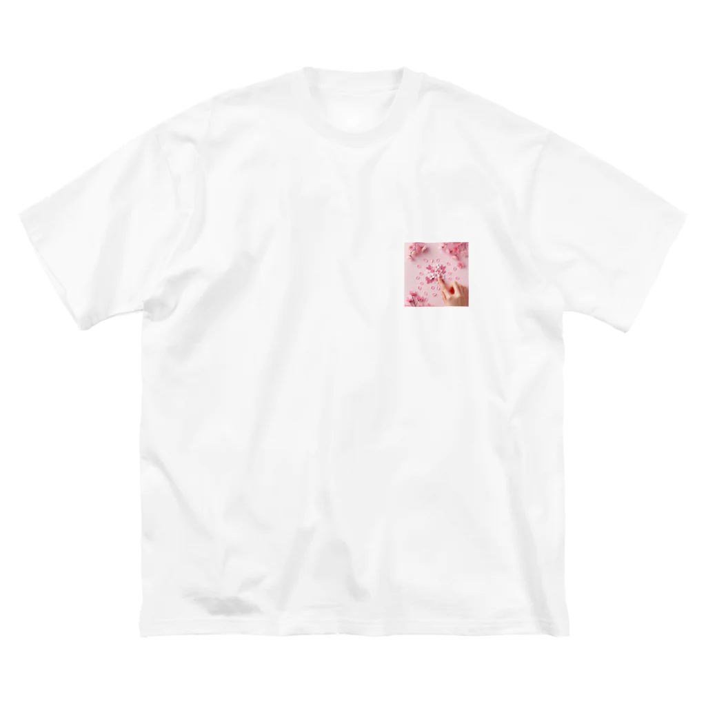 chapinnuのさくらの花びらで遊ぼう♪ Big T-Shirt