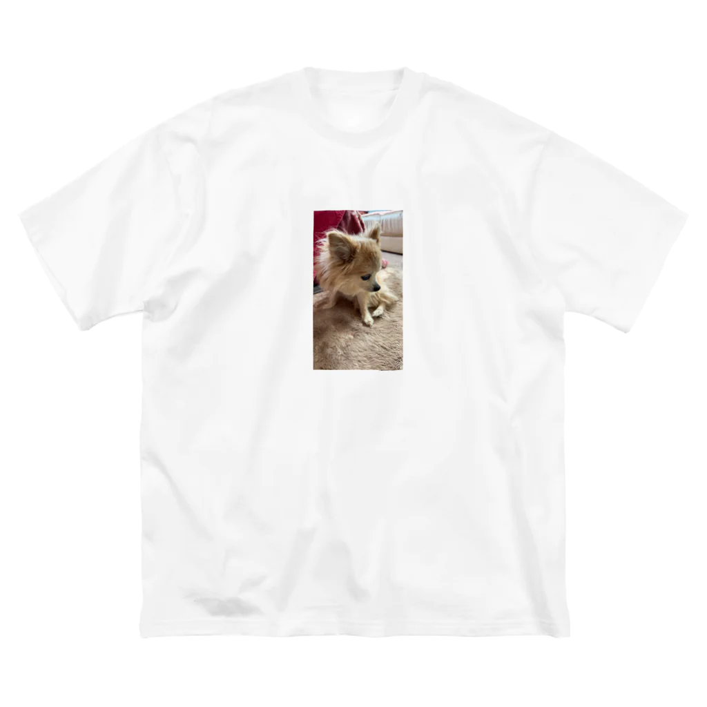 Yukaの絵と実家の犬🐕のチワワの小夏ちゃん ビッグシルエットTシャツ