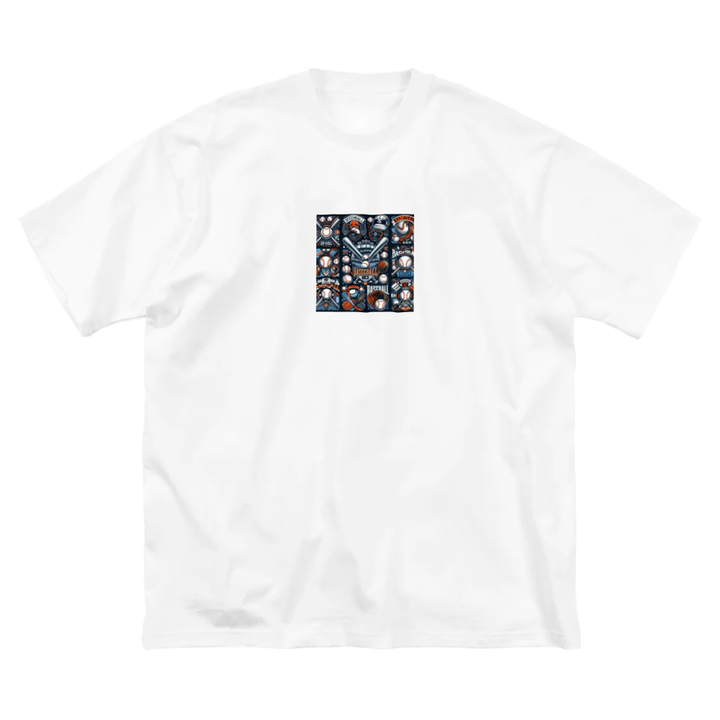 KenchuwanのFuture Baseball ビッグシルエットTシャツ