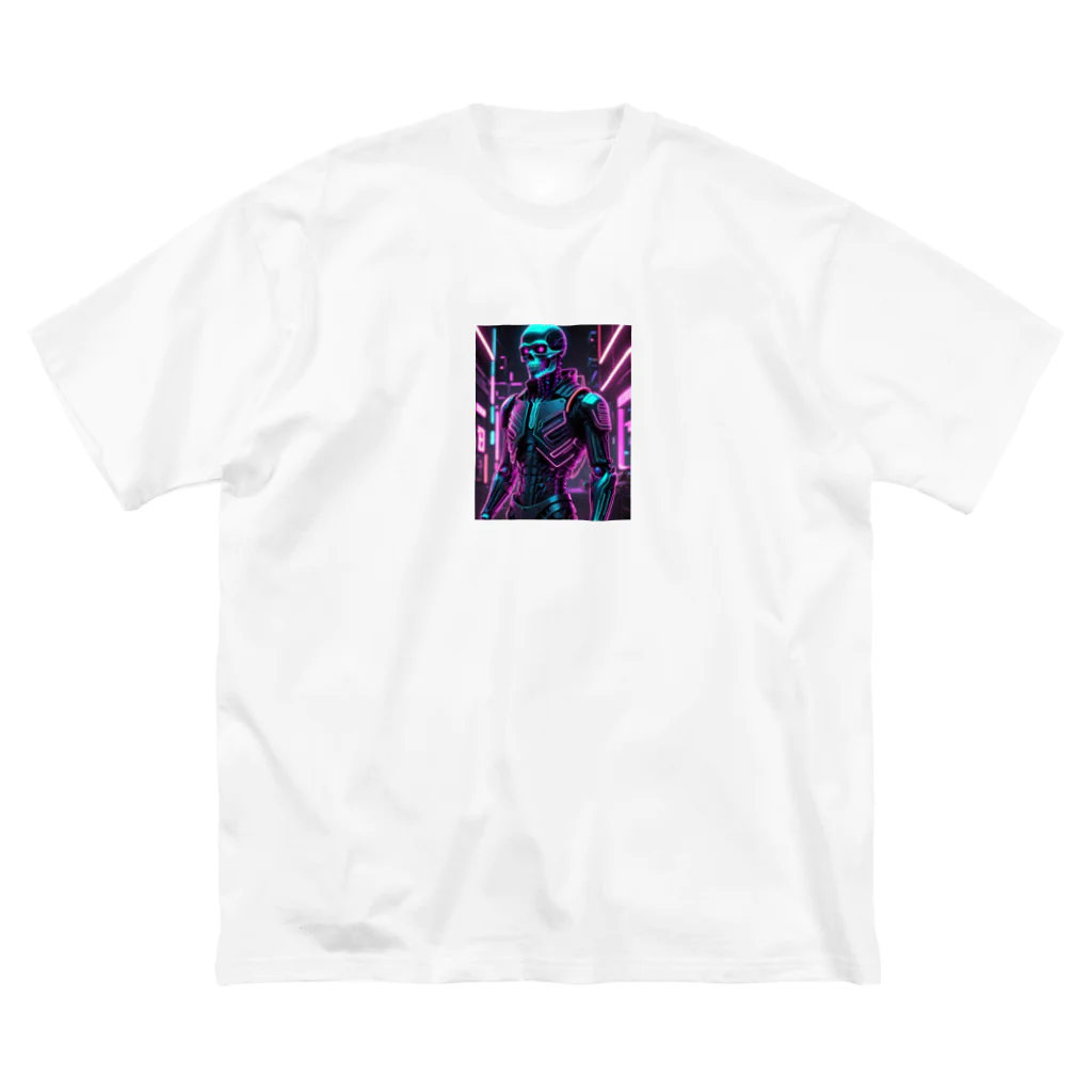 Skeletonの超クールな骸骨のサイバーパンクアート！ Big T-Shirt