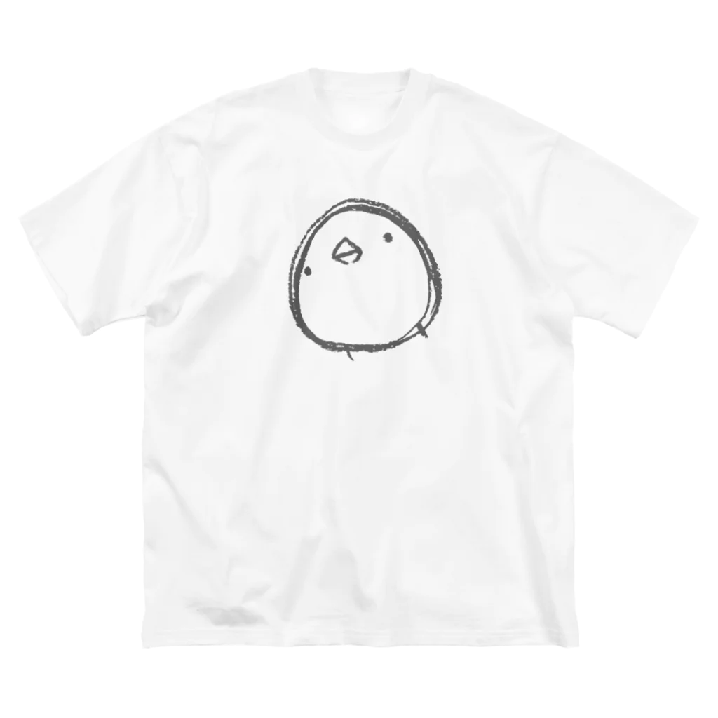 ひよこのもり工房の【復刻】シンプルひよこさん（2013）こげ茶 ビッグシルエットTシャツ