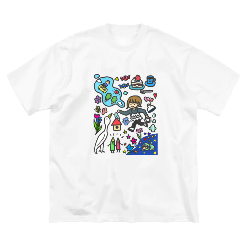 とりやまいろいろグッズのカラフル世界 Big T-Shirt