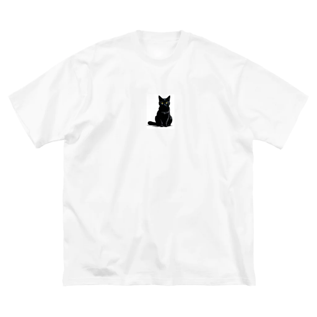 studio eizoの黒猫の思い (=^・^=) ビッグシルエットTシャツ