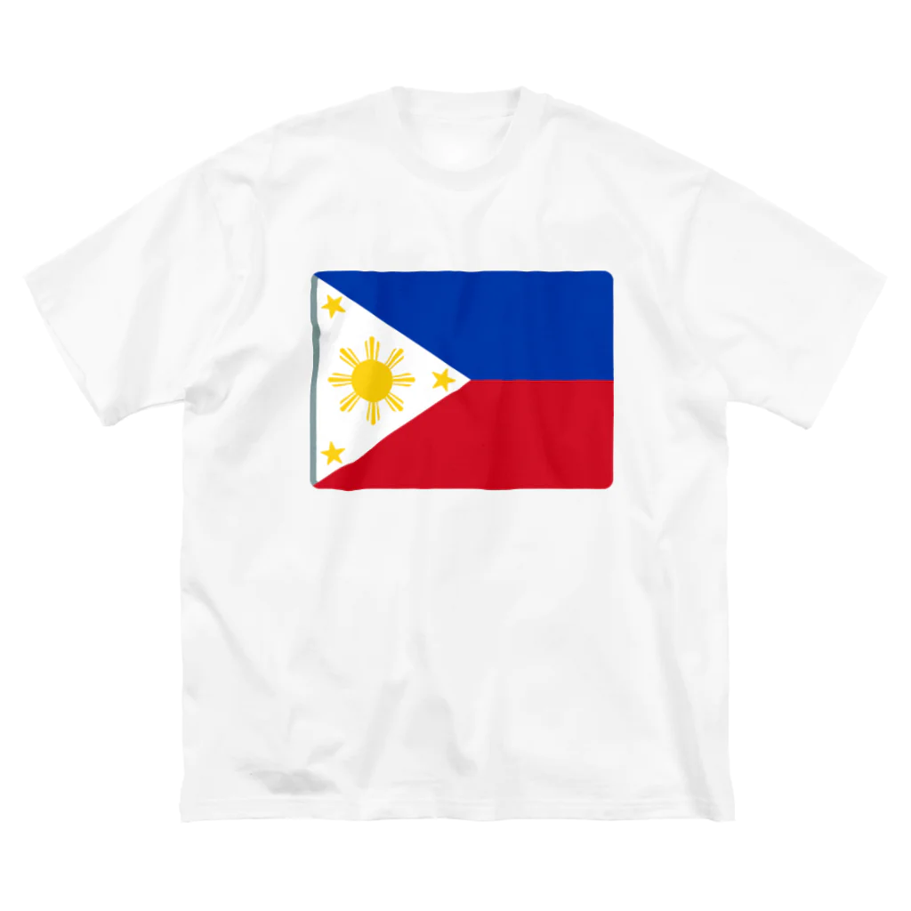 お絵かき屋さんのフィリピンの国旗 ビッグシルエットTシャツ
