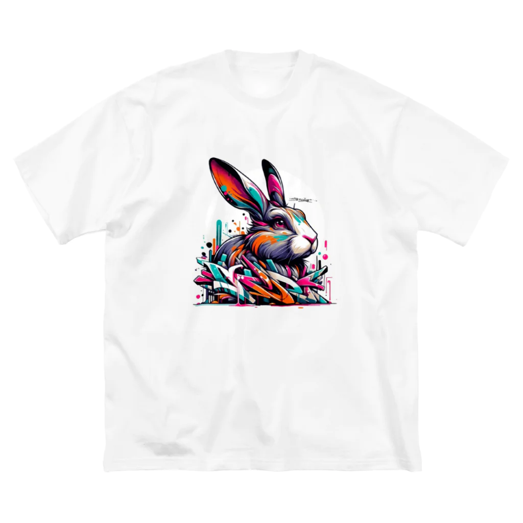 no name...のグラフティBunny ビッグシルエットTシャツ