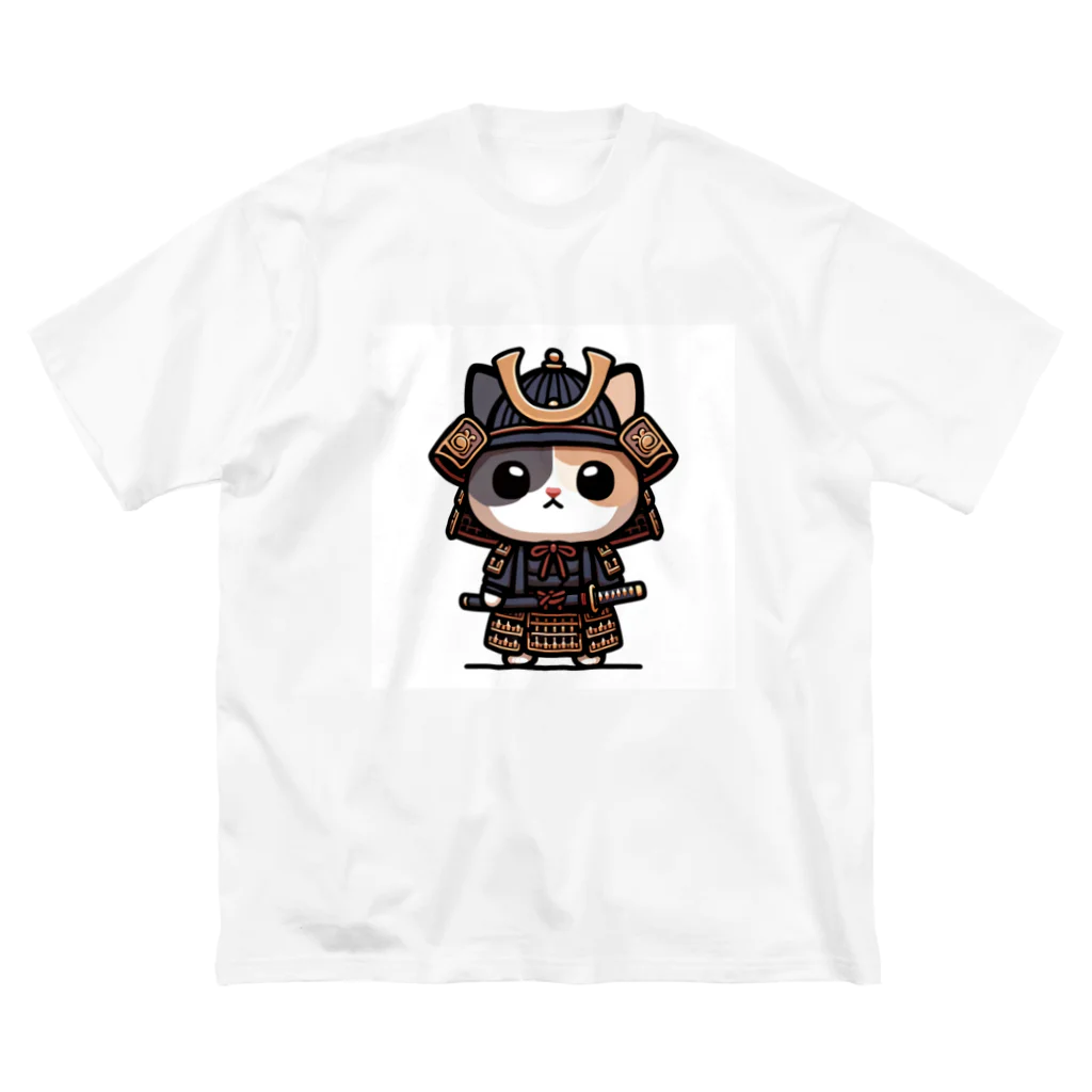 にゃんラボの武士にゃんこ２ ビッグシルエットTシャツ