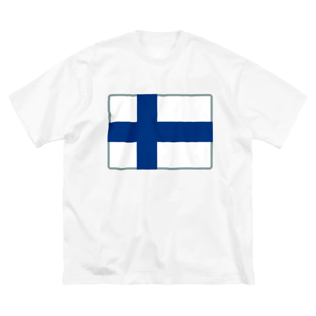 お絵かき屋さんのフィンランドの国旗 Big T-Shirt