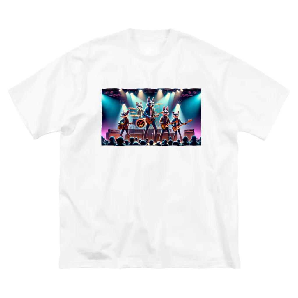 ANIMAL HEROES -musical band-のワイルドロックフェスタ - ダンシングアニマルズ ビッグシルエットTシャツ