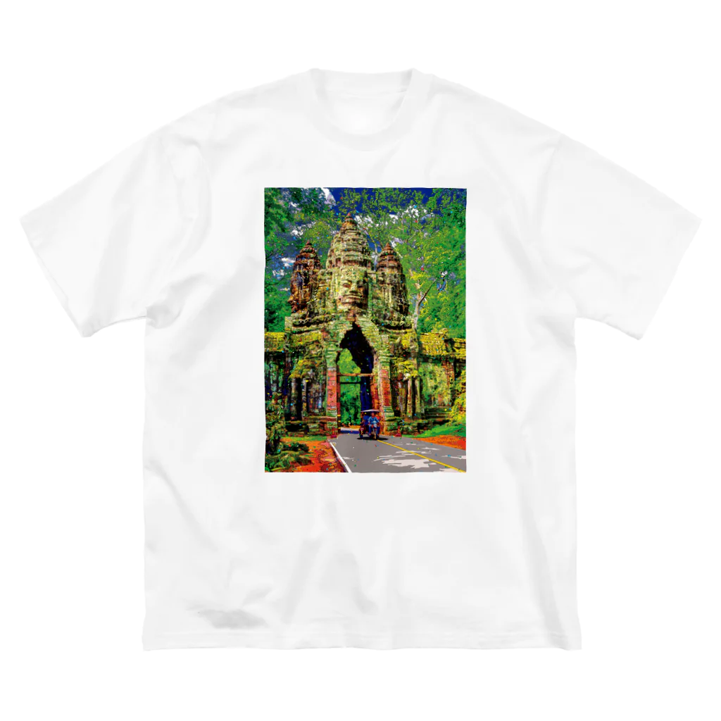 GALLERY misutawoのカンボジア アンコール・トムの北大門 ビッグシルエットTシャツ
