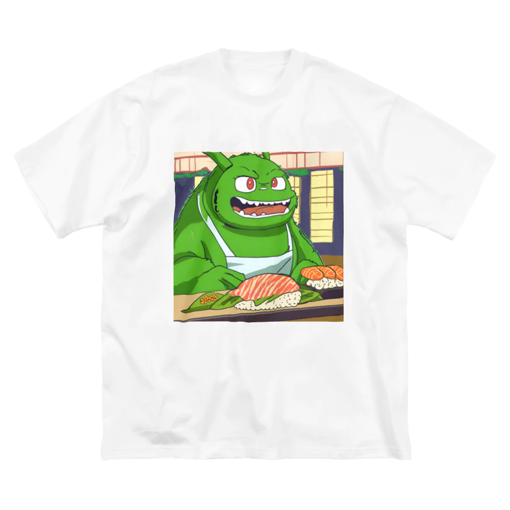 Kyun_uranaiの寿司職人を目指す緑の妖怪 Big T-Shirt