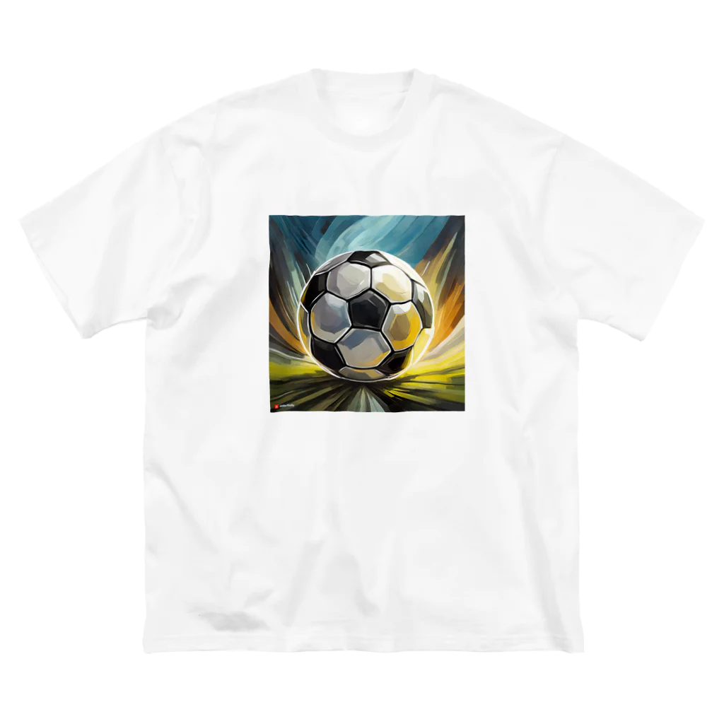 TENTENのサッカーボール ビッグシルエットTシャツ