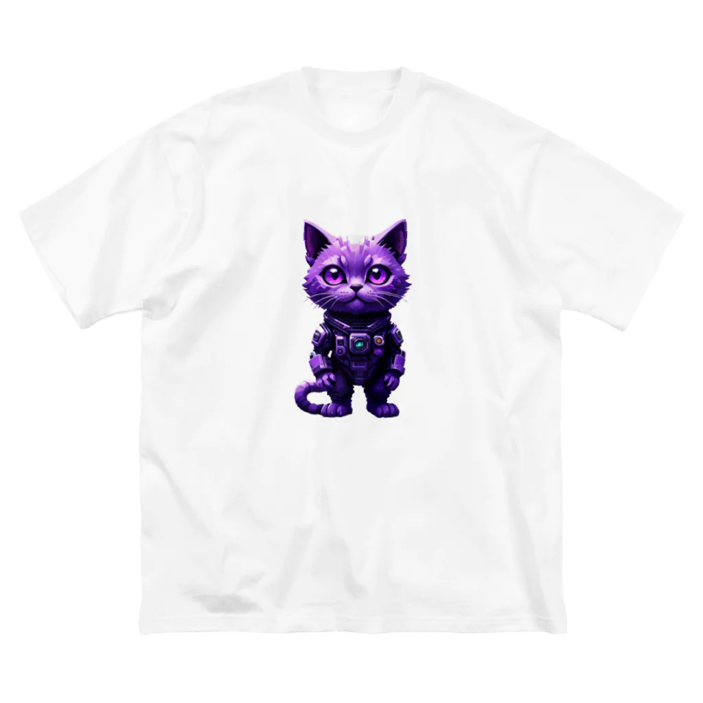 メロンパン猫の宇宙に連れてってくれる猫 ビッグシルエットTシャツ