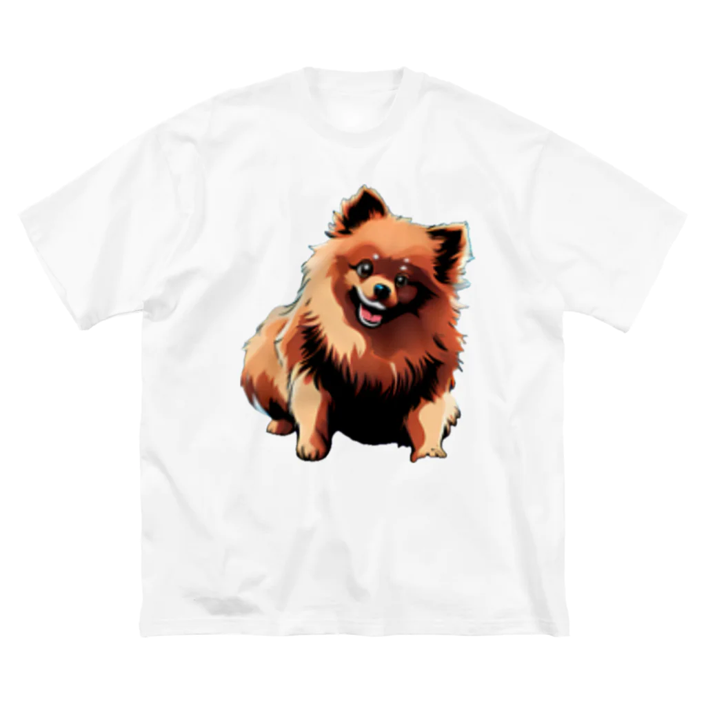 海坊主のポメラニアン愛犬家 Big T-Shirt