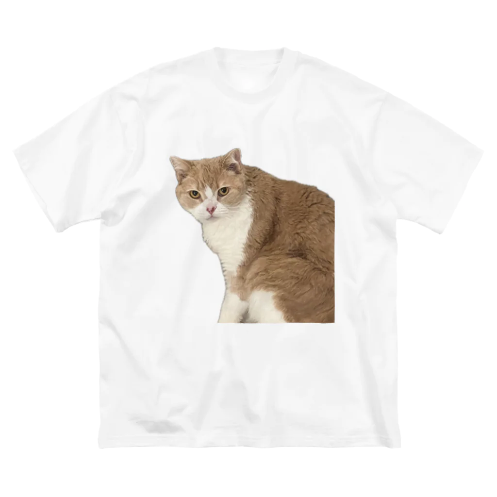 Mashlyのマシロくん猫グッズ ビッグシルエットTシャツ