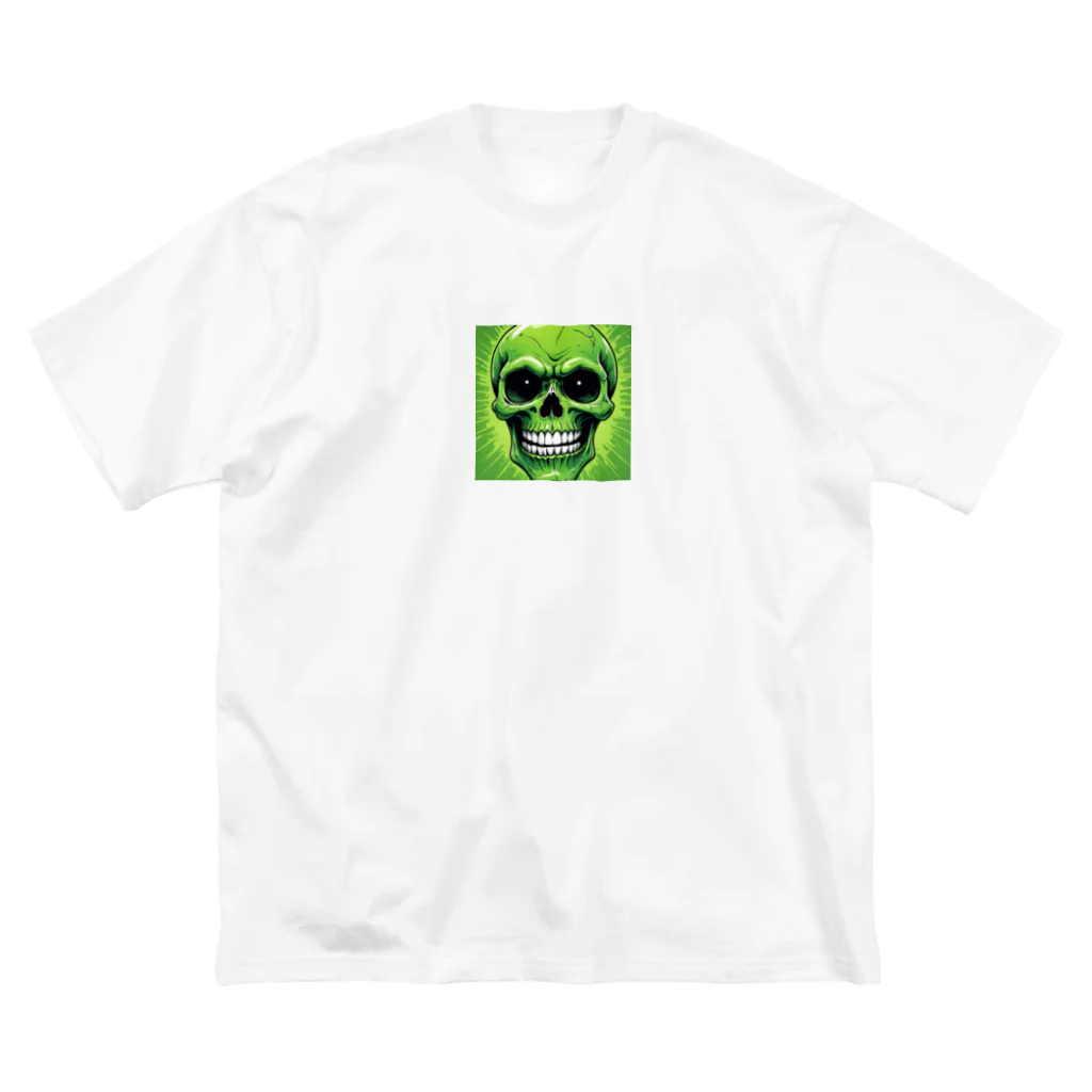 norimitu-の恐怖の緑髑髏グッズ ビッグシルエットTシャツ