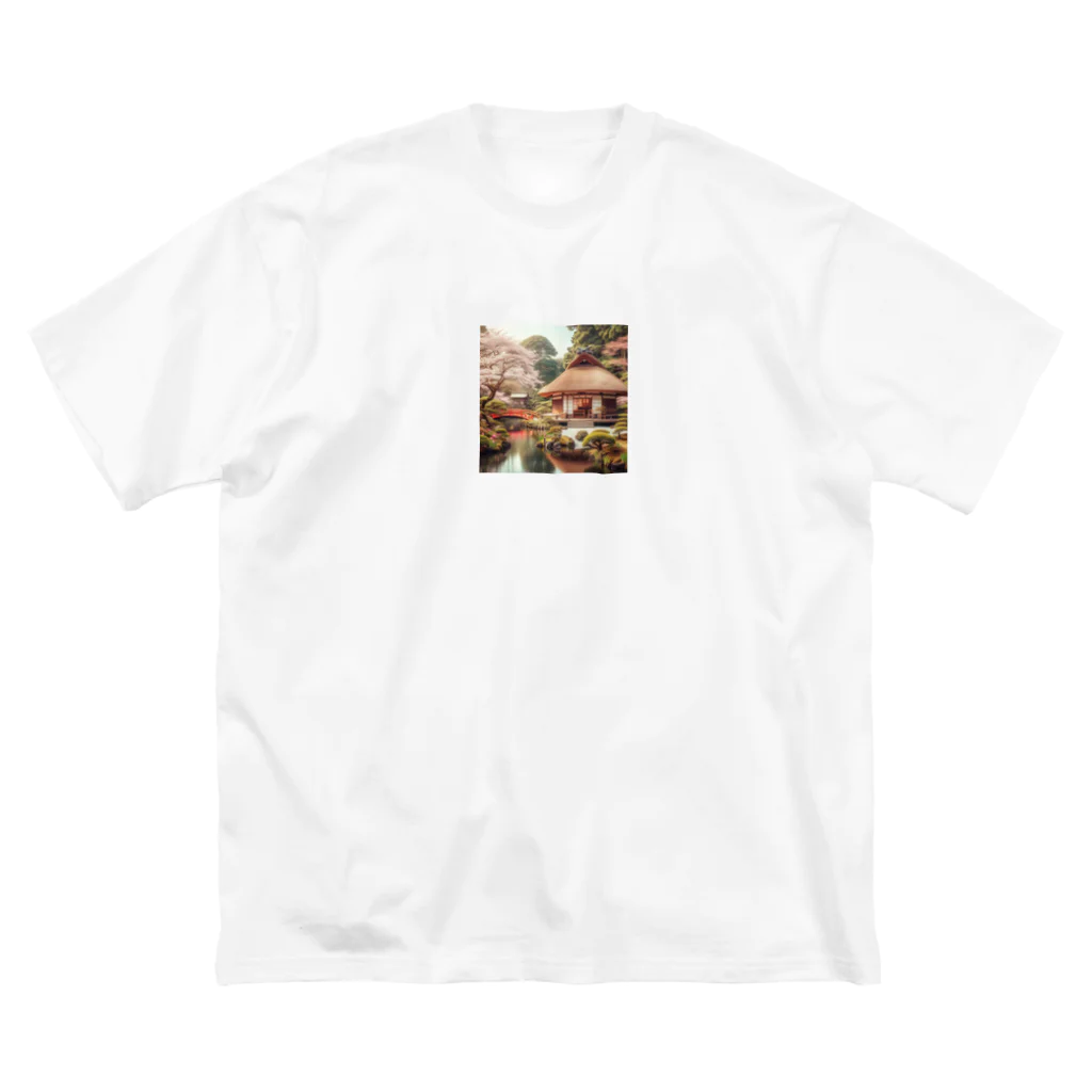 めろんグッズの日本の景色 ビッグシルエットTシャツ