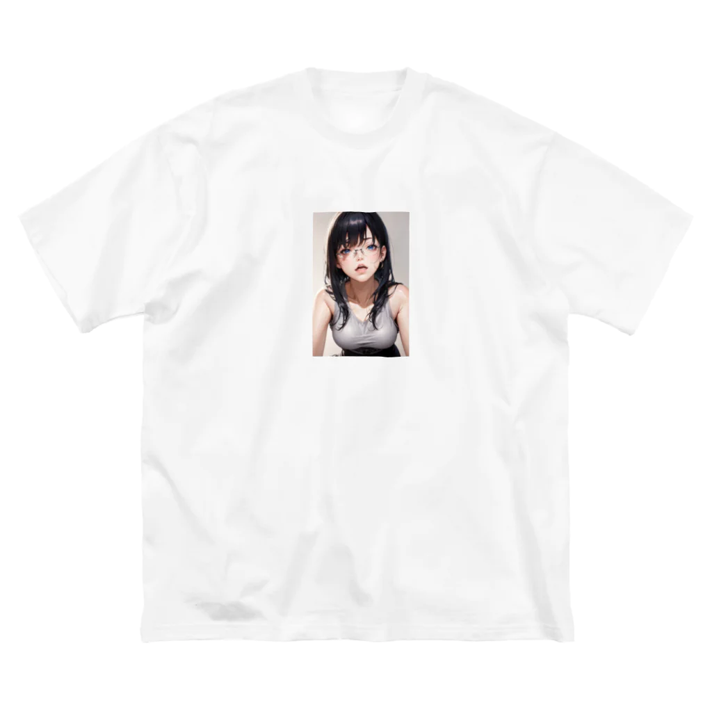 美少女学院の黒髪美少女　美鈴ちゃん２ ビッグシルエットTシャツ