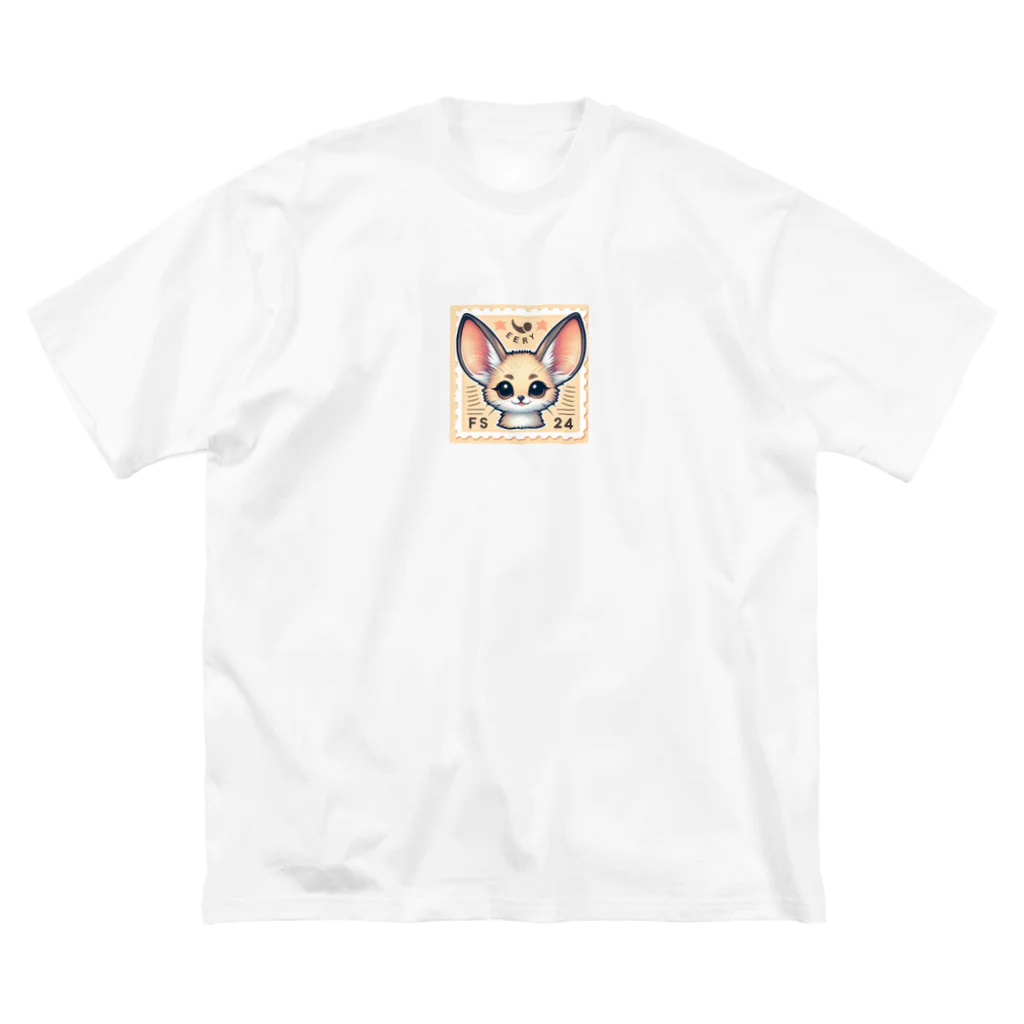 ゆうちゃんNFTいいねの耳長が可愛いフェネックちゃん32 ビッグシルエットTシャツ