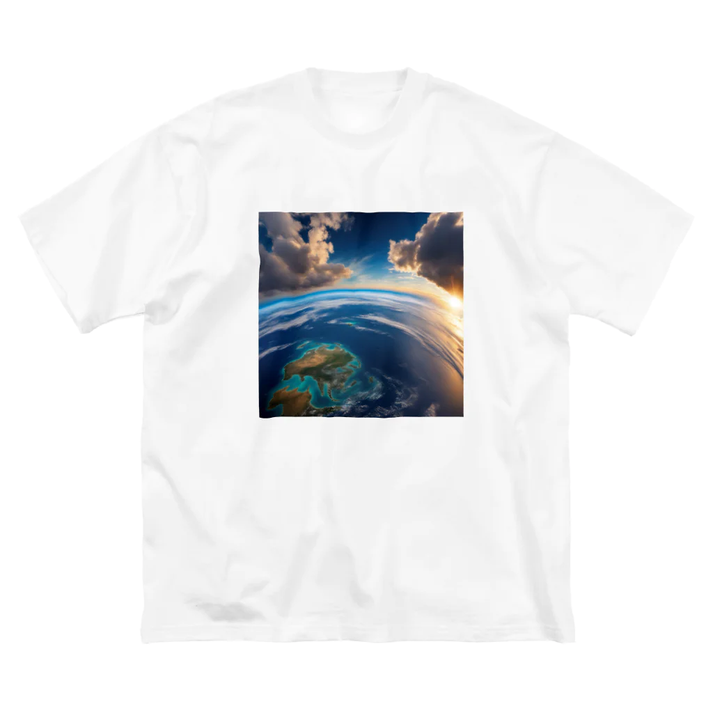 Harunashopの🌎美しい地球🌍 ビッグシルエットTシャツ