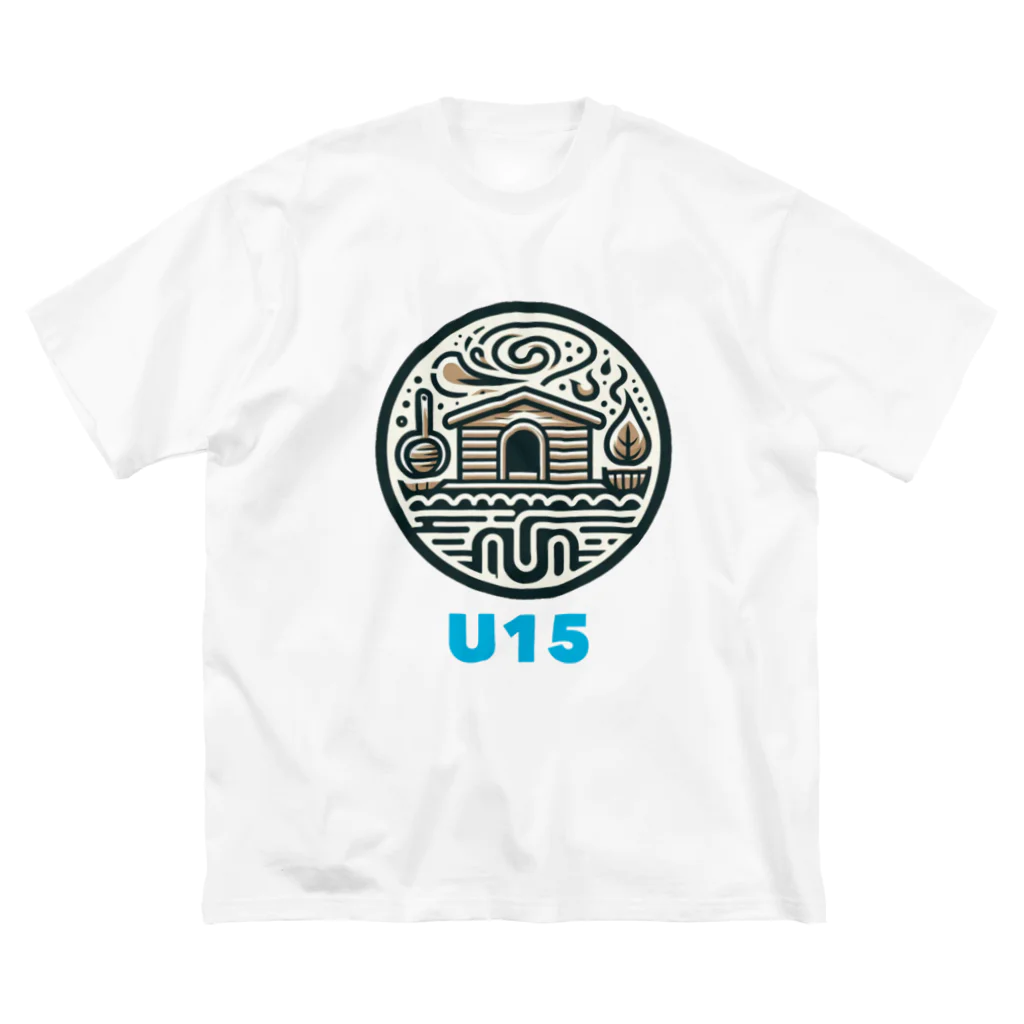 U15 Sauningのサウナハウス ビッグシルエットTシャツ