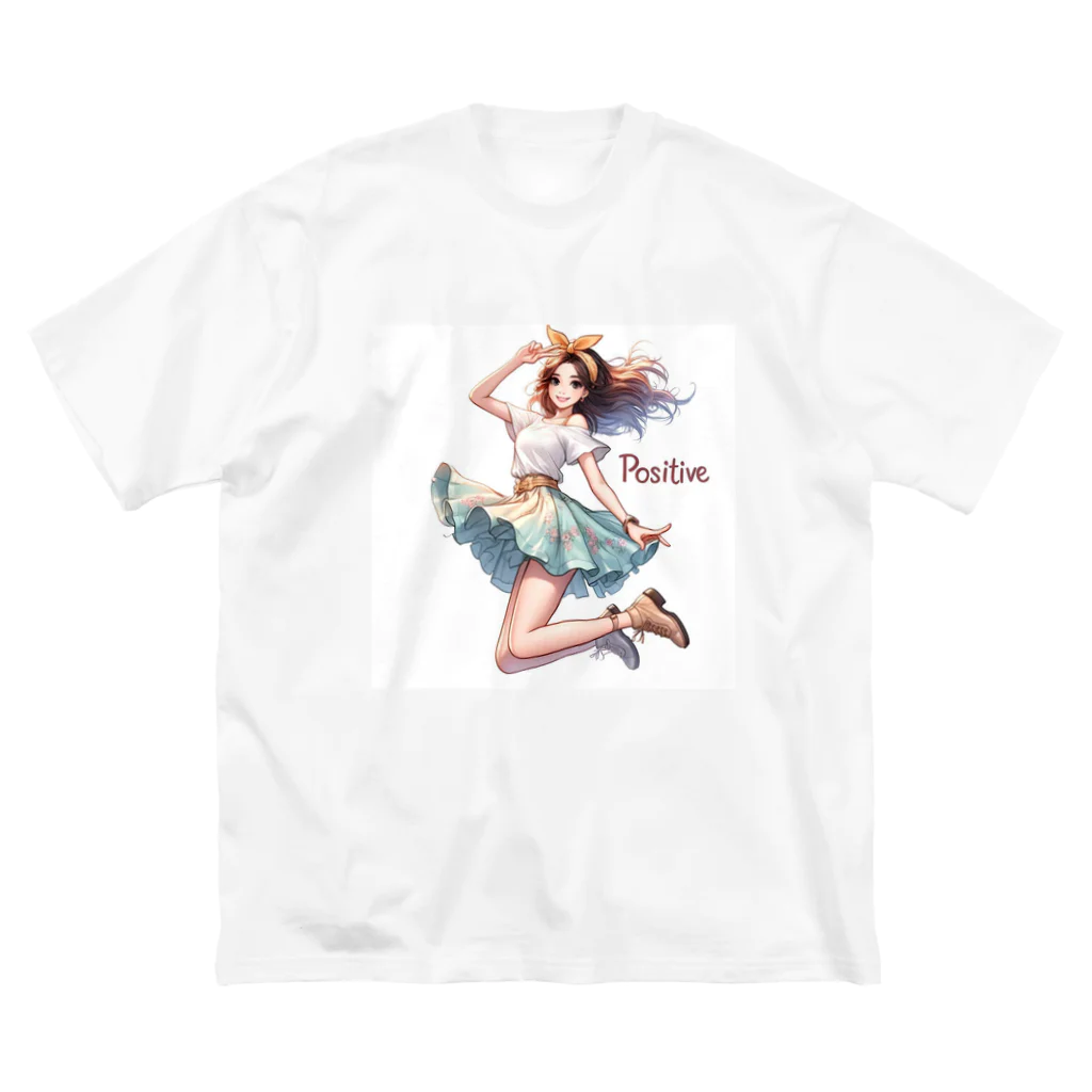 riopara0777のPOSITIVE GIRL ビッグシルエットTシャツ