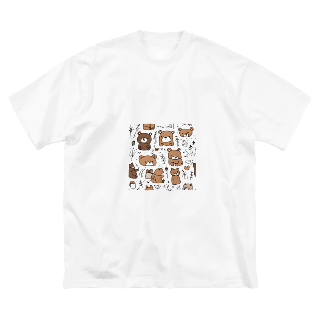 アニマルずのクマファミ Big T-Shirt