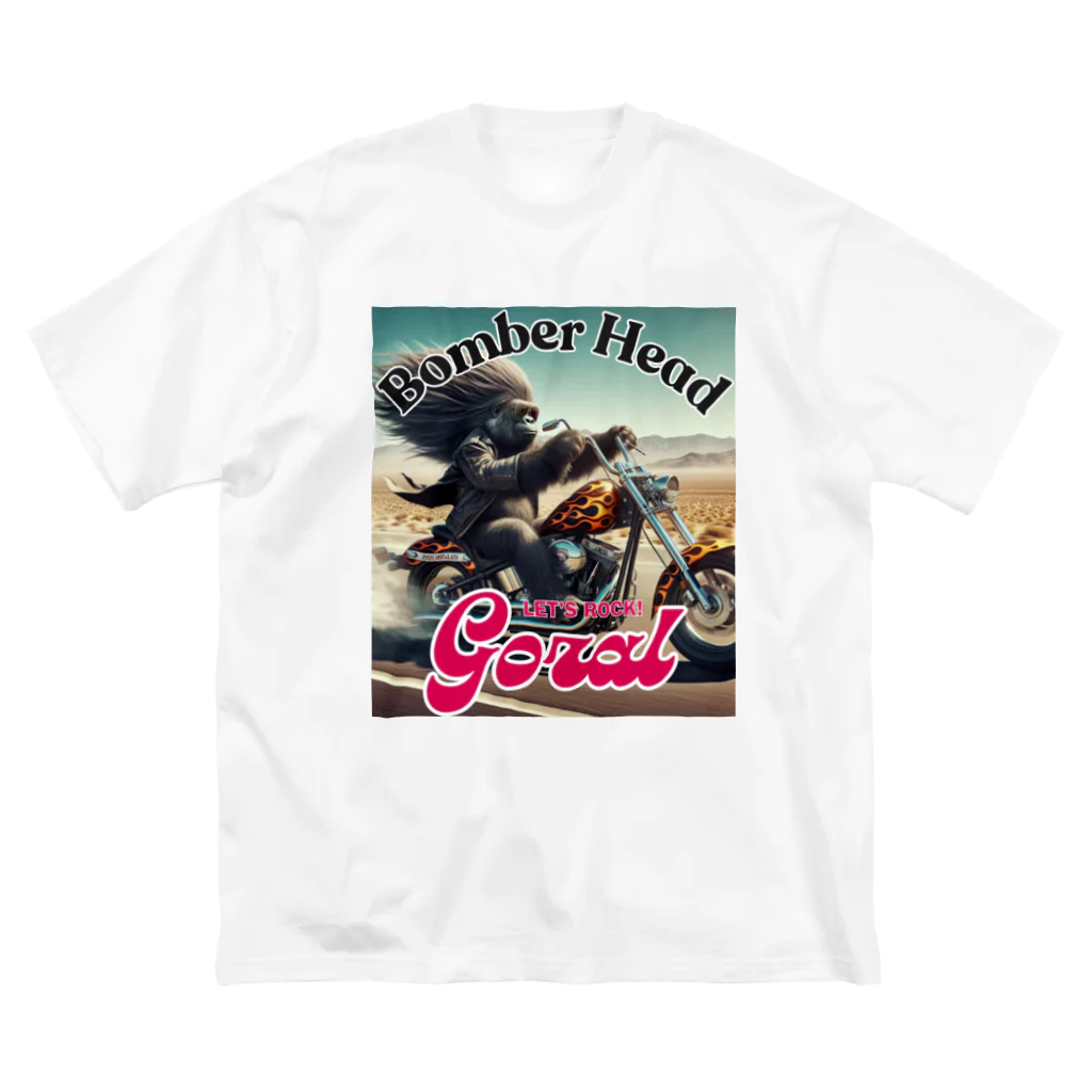 Donky Goriのボンバーヘッド1 ビッグシルエットTシャツ