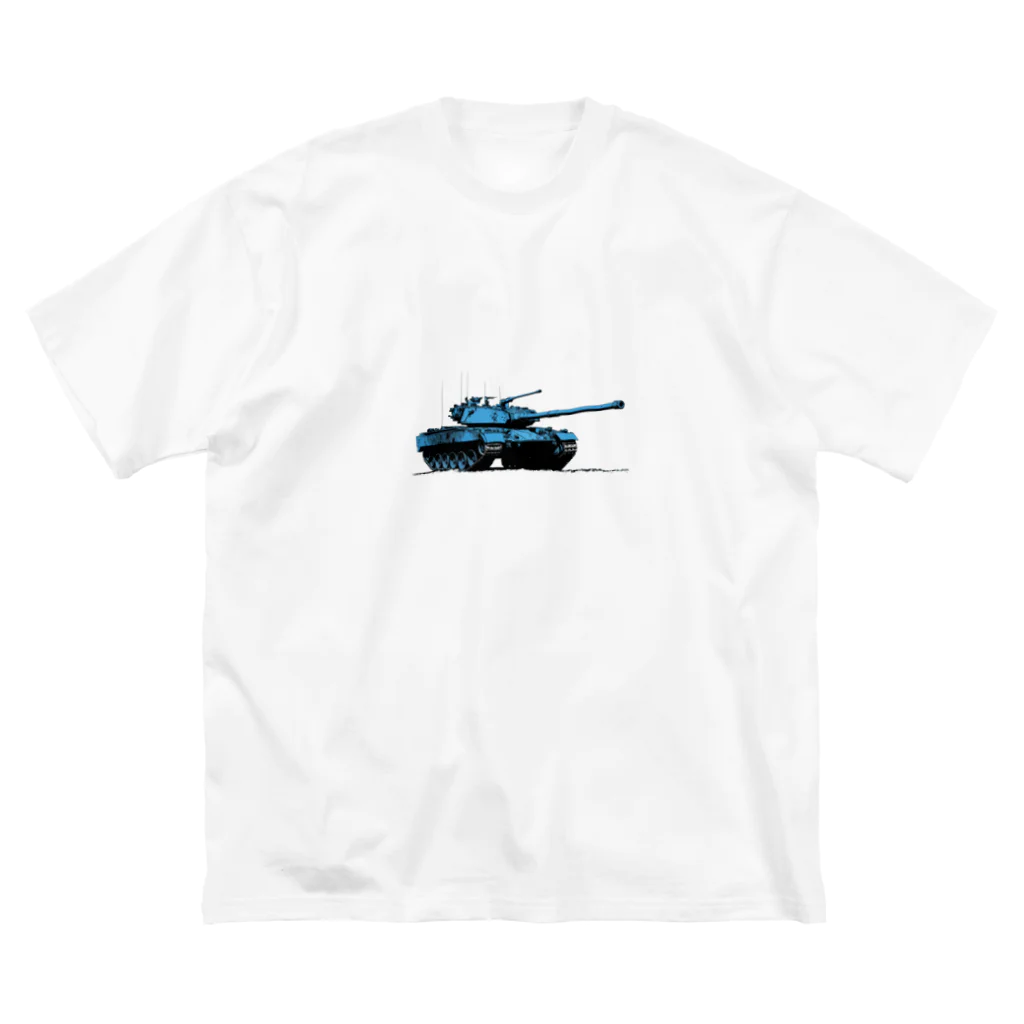 mochikun7の戦車イラスト03 ビッグシルエットTシャツ