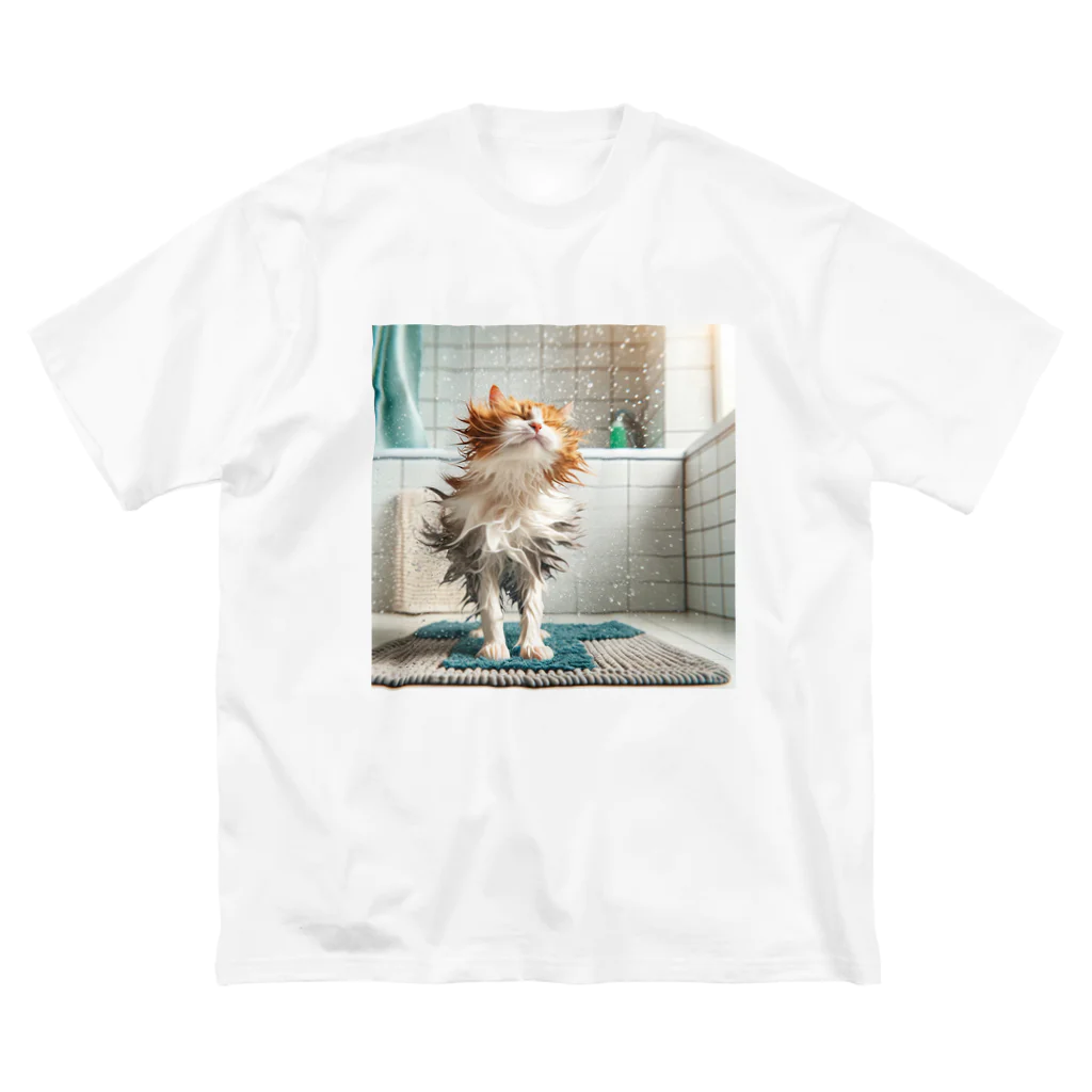 kana-catのスプラッシュにゃんこ Big T-Shirt