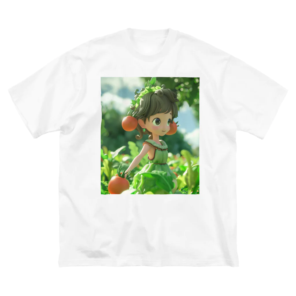 なお by Naos_Azure_Kaleidoscopeのレタス姫の友達、トマトのタムちゃん Big T-Shirt
