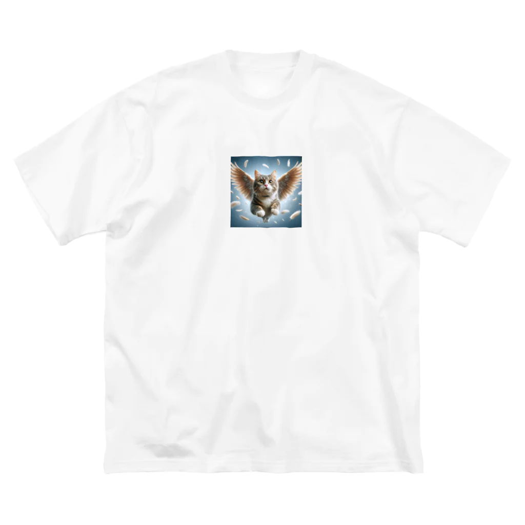 oz-chanの空飛ぶ猫リアル風1 Big T-Shirt