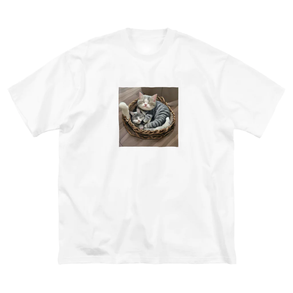 恥ずかしがり屋のねこショップのcute cat sleeping Big T-Shirt