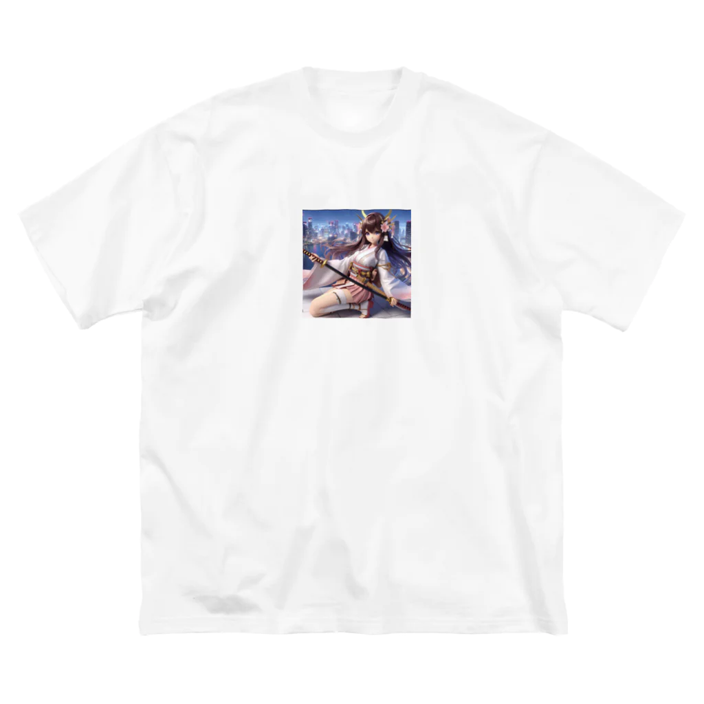 T_yama0429のサムライ少女 ビッグシルエットTシャツ