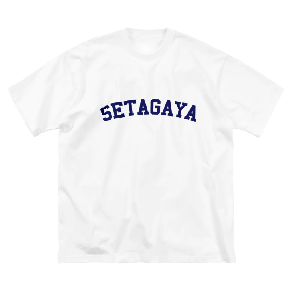 せたが屋さんの世田谷グッズ　ネイビーロゴ（setagaya item） ビッグシルエットTシャツ