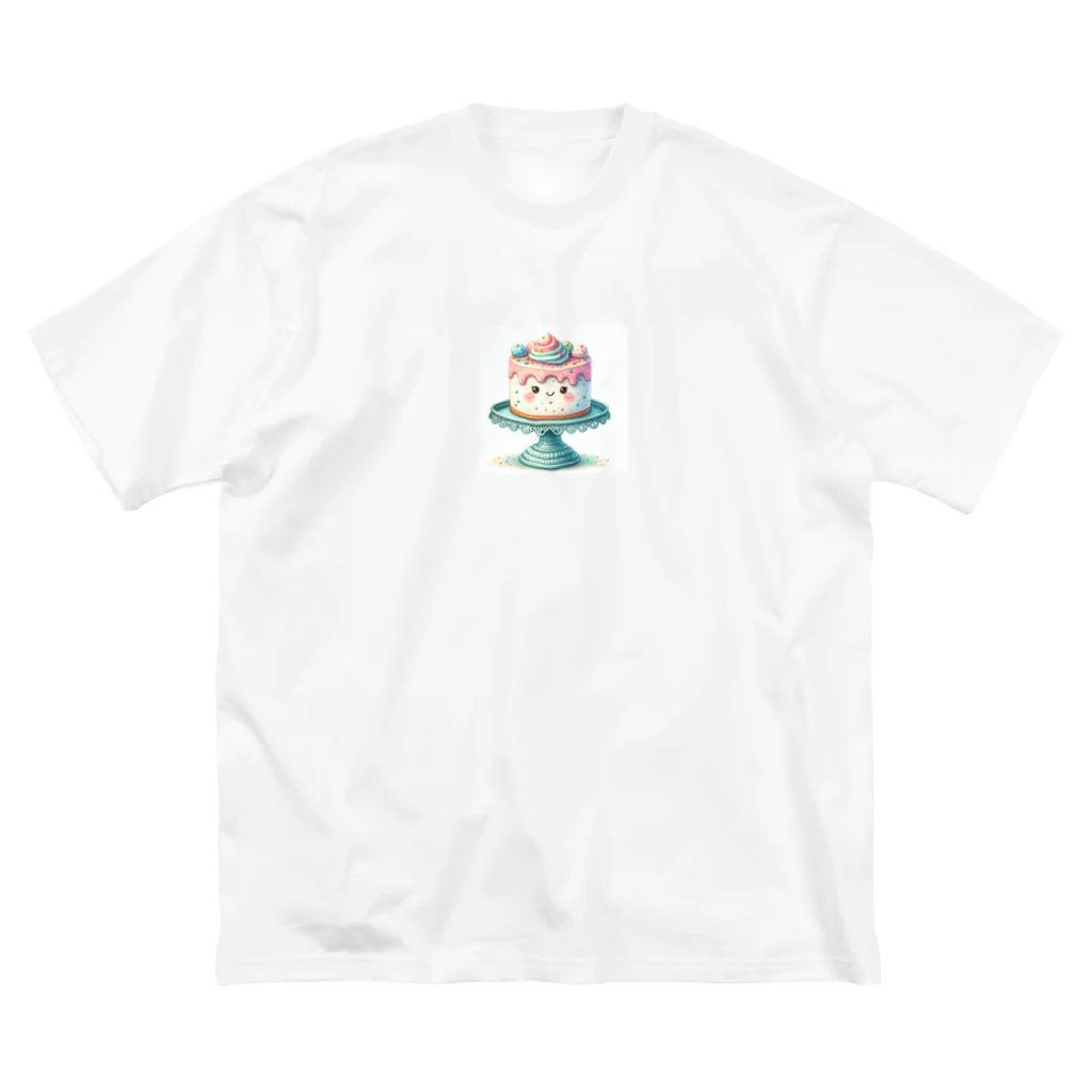 カノンとアヤネの可愛いケーキちゃん ビッグシルエットTシャツ