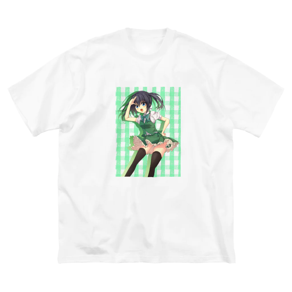 のだまクリエイターズらぼの緑ちゃん ビッグシルエットTシャツ