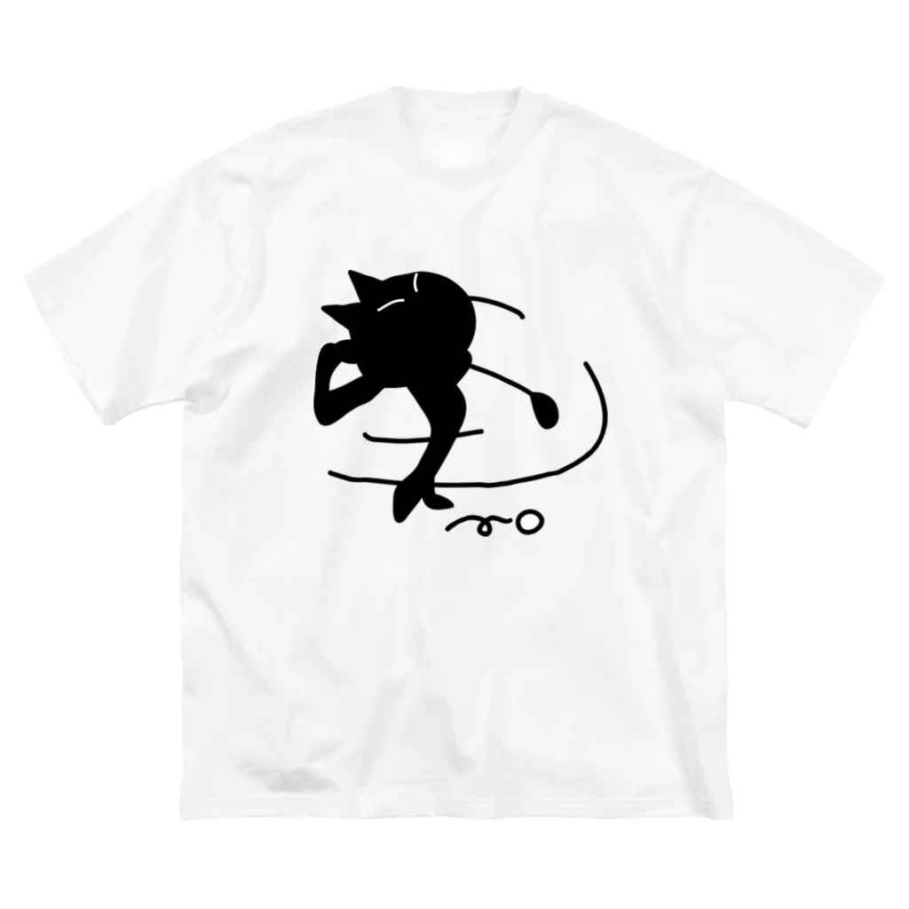 B-catのゴルフ猫 ビッグシルエットTシャツ
