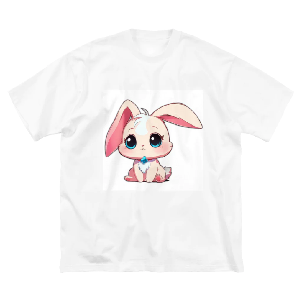 ちょっといいSHOPのちびアニマル（うさぎ） ビッグシルエットTシャツ