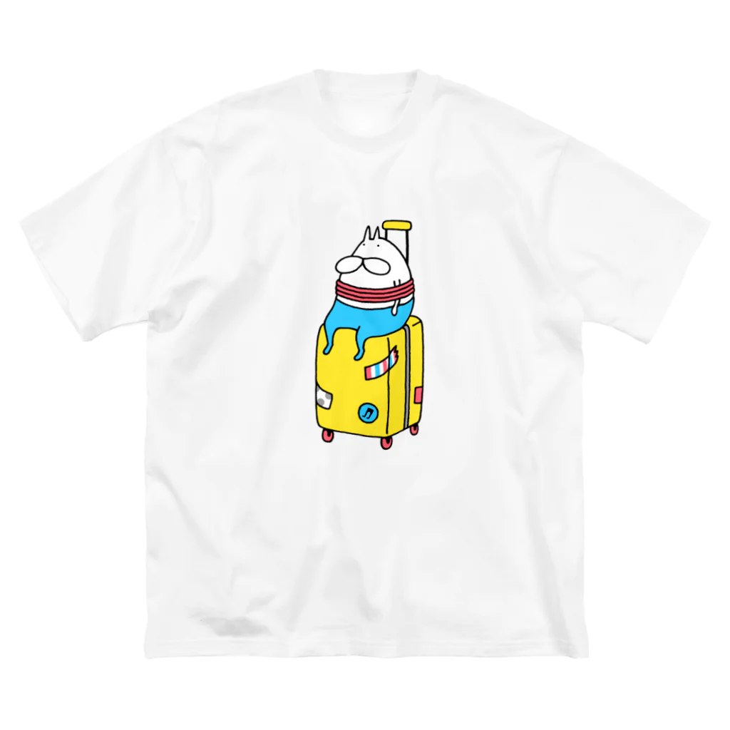 くらきち ONLINE SHOPのねこタイツと旅に出る Big T-Shirt