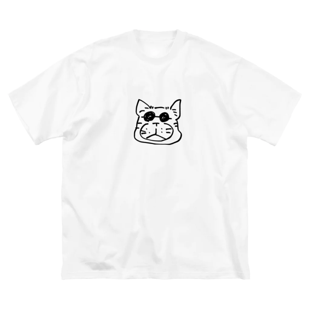 897.のグラサンねこ ビッグシルエットTシャツ