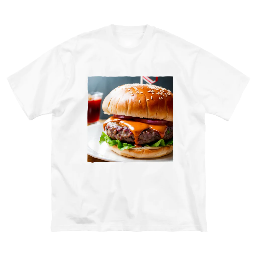 オリジナルグッズショップ KIJITORAのDELICIOUS BURGER Big T-Shirt