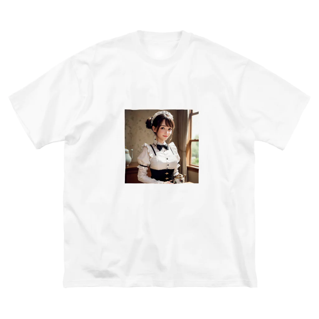 オリジナルグッズショップ KIJITORAのメイドさん Big T-Shirt