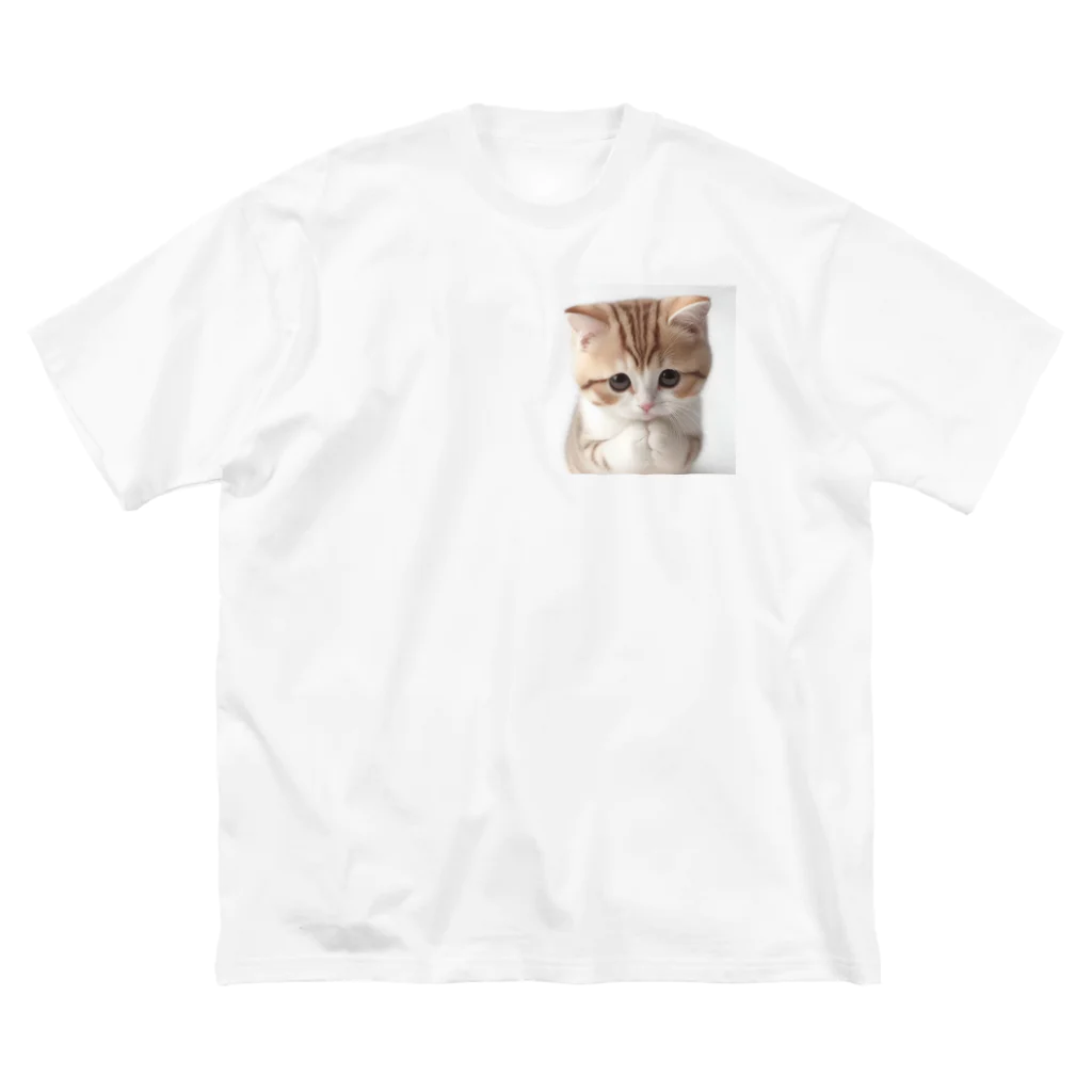 koumeiのおねがいネコちゃん ビッグシルエットTシャツ